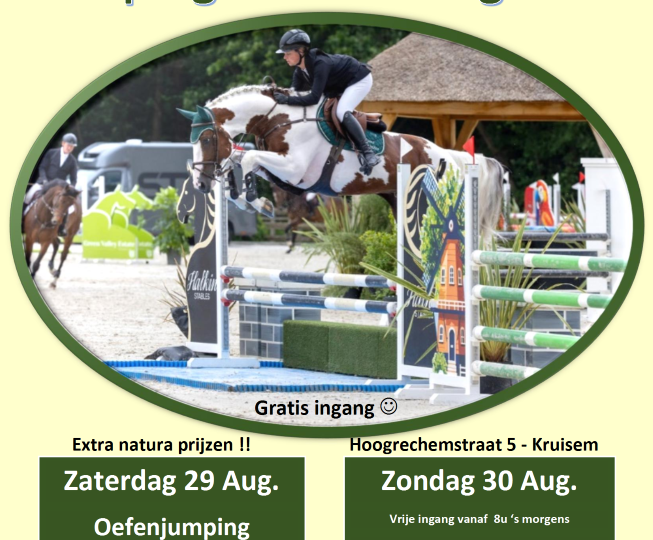 Jumping Hoeve Ter Linden – 29 & 30 augustus 2026 🐴🏆